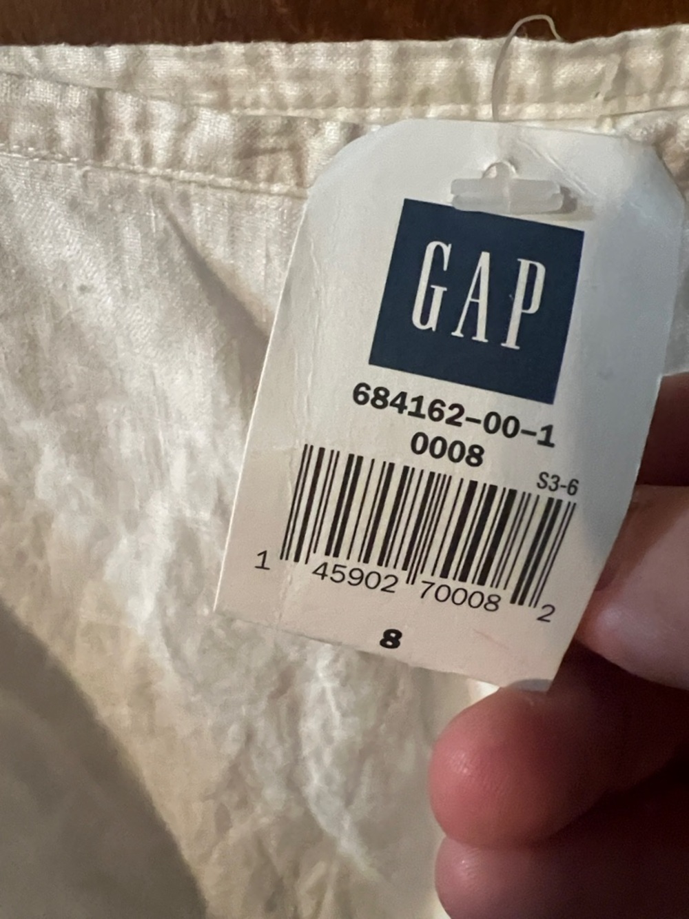 Vintage GAP Linen A-Line Skirt with Ruffled Hem - Picture 2 of 5